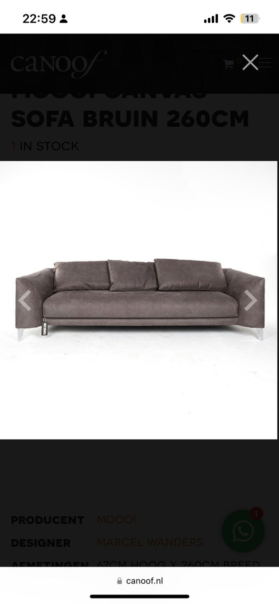 Image 1 of MOOOi sofa and footstool by Marcel Wanders