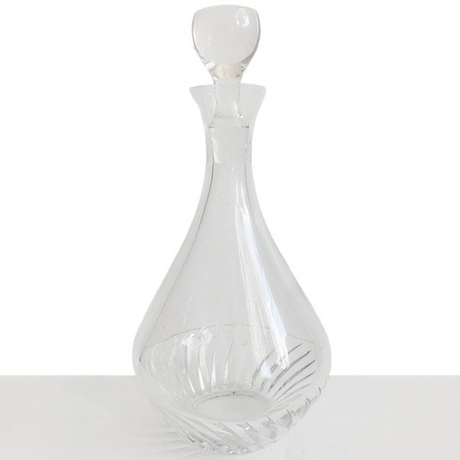 Vintage crystal decanter glass