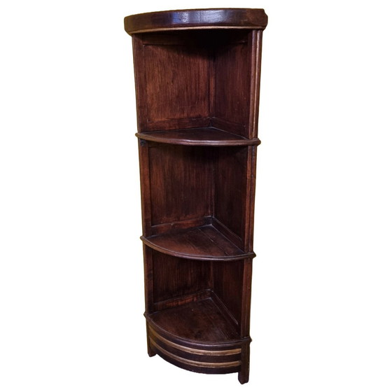 Image 1 of Antique French Oak Corner Cabinet Late 19th Century