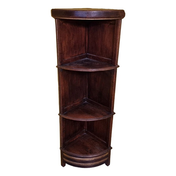 Image 1 of Antique French Oak Corner Cabinet Late 19th Century