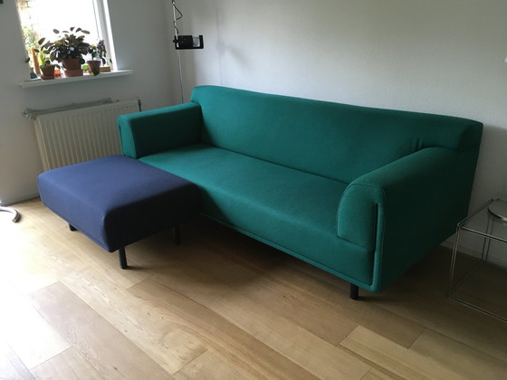 Image 1 of Eyye Dura 3-seater sofa + footstool with Ploeg wool