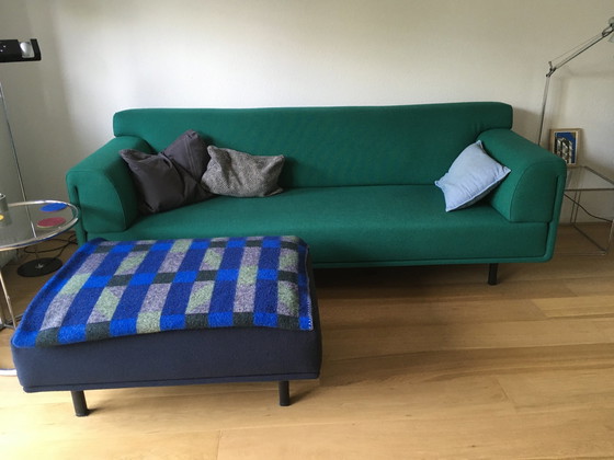 Image 1 of Eyye Dura 3-seater sofa + footstool with Ploeg wool