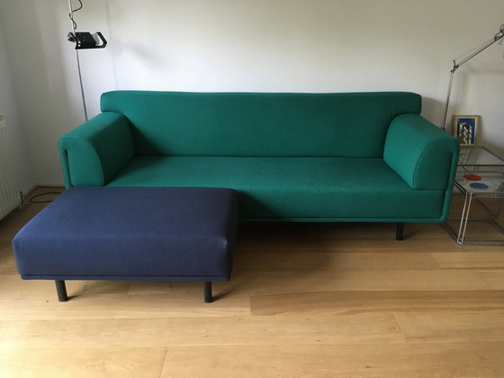 Image 1 of Eyye Dura 3-seater sofa + footstool with Ploeg wool