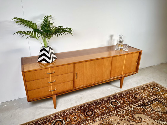 Image 1 of Sideboard Mahogany High Gloss Scandinavian Style