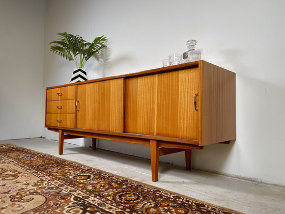 Image 1 of Sideboard Mahogany High Gloss Scandinavian Style