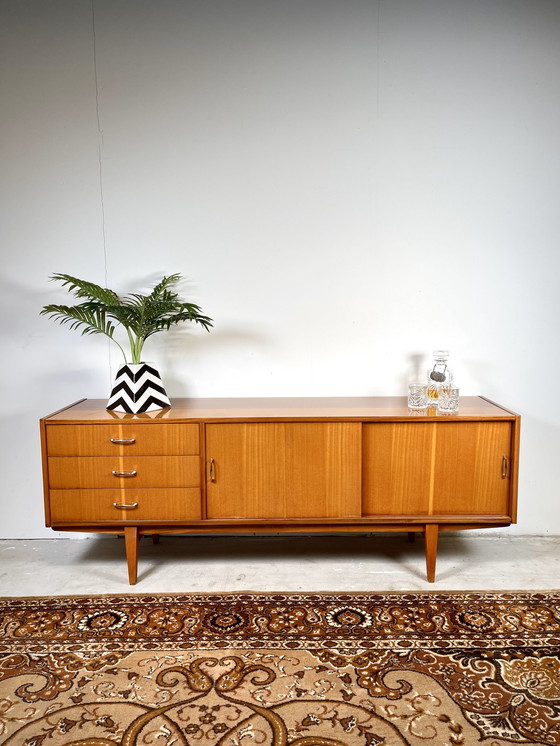 Image 1 of Sideboard Mahogany High Gloss Scandinavian Style