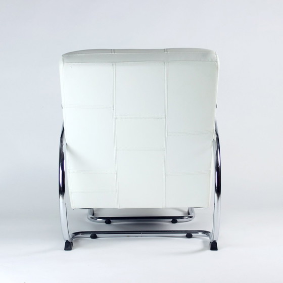 Image 1 of 1930S Chrome & Leather Armchair By Hynek Gottwald, Czechoslovakia