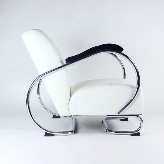 Image 1 of 1930S Chrome & Leather Armchair By Hynek Gottwald, Czechoslovakia