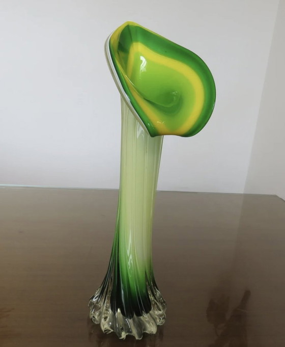 Image 1 of Vase, Soliflore " Arum " In Glass