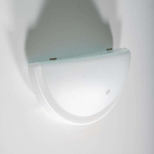 Space age Peil & Putzler glass wall lamp, minimalist scone