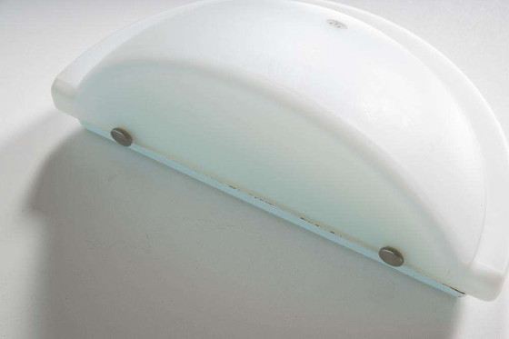 Image 1 of Space age Peil & Putzler glass wall lamp, minimalist scone