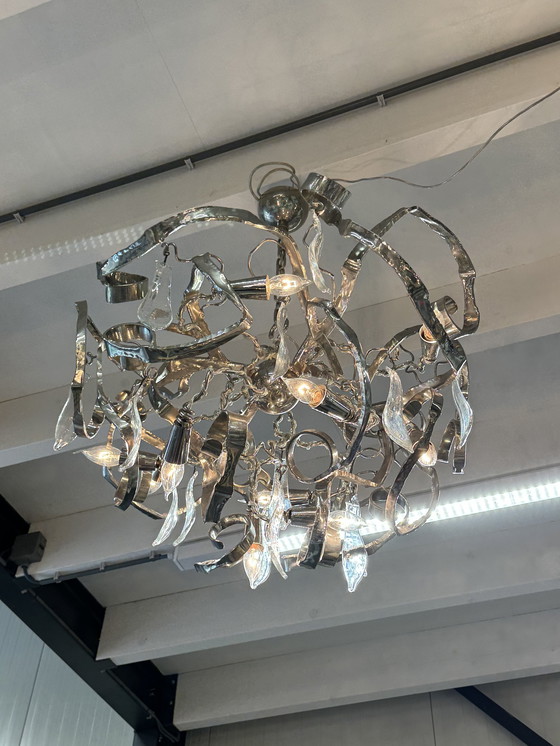 Image 1 of Brand van Egmond Delphinium Chandelier Nickel D80