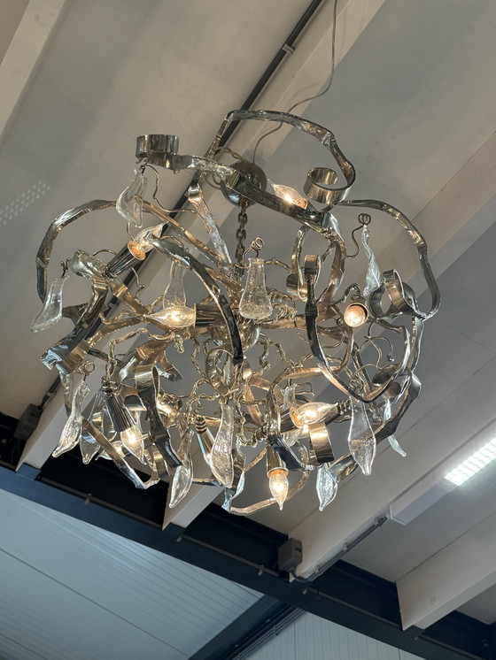 Image 1 of Brand van Egmond Delphinium Chandelier Nickel D80