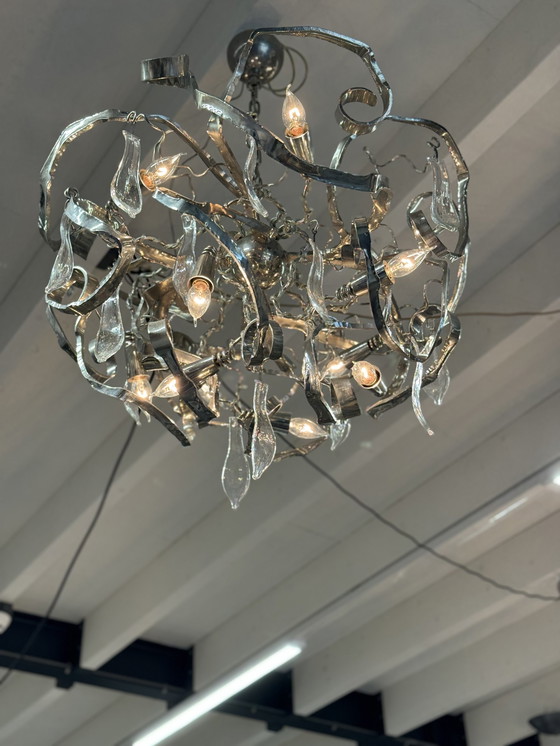 Image 1 of Brand van Egmond Delphinium Chandelier Nickel D80