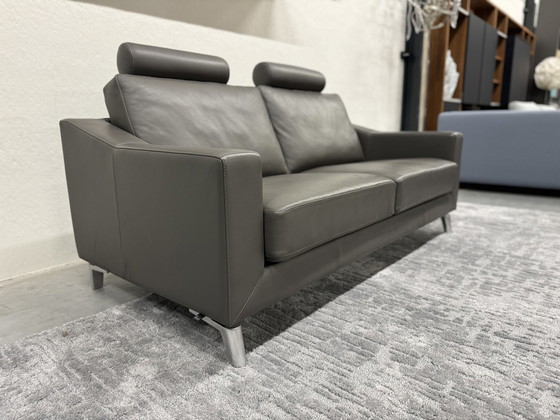 Image 1 of Leolux Antonia Sofa 2 Seater Leather Gray