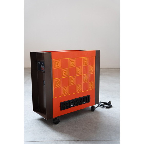 Image 1 of Vintage plastic and aluminum electric stove for Olympique, Italy 1970
