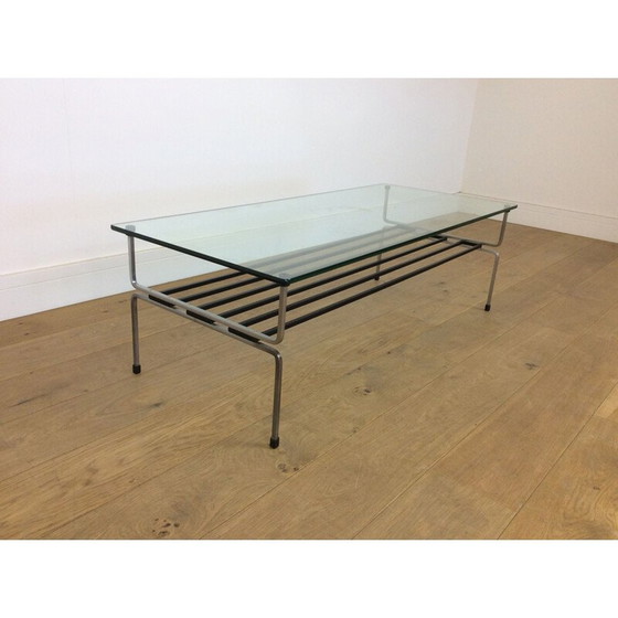 Image 1 of Vintage glass coffee table, Angletere 1960