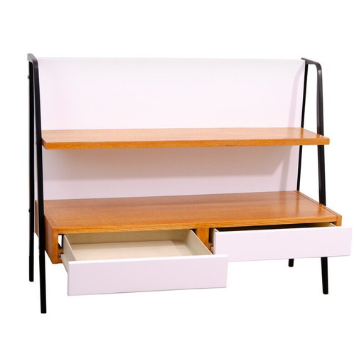 Vintage beech wood bookcase for Tatra Nabytok, Czechoslovakia 1960