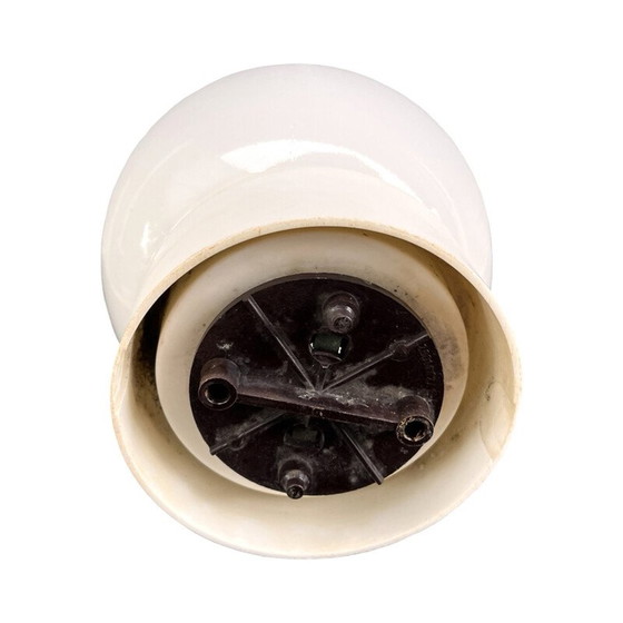 Image 1 of Vintage white glass wall lamp for Elektrosvit Nové Zámky, Czechoslovakia 1960