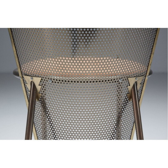 Image 1 of Set di 12 sedie vintage in ottone Expo '92 di Frans Van Praet, 1992