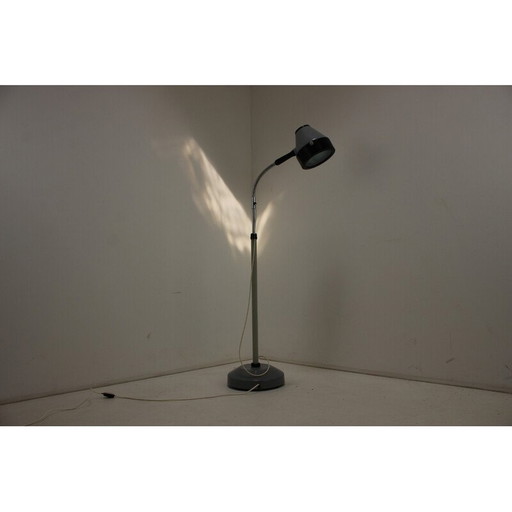 Mid-century metal floor lamp, Poland 1960s