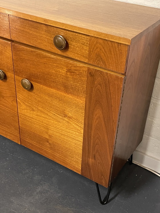 Image 1 of Cabinet/Sideboard, Hairpin Legs, Round Knobs. 1960'S