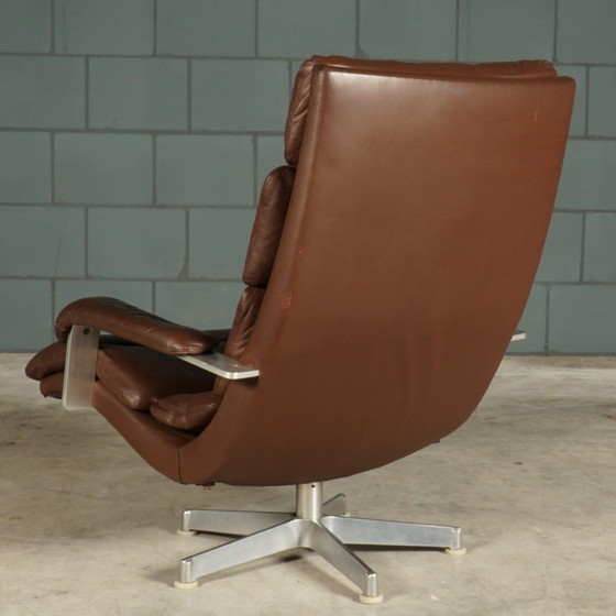 Image 1 of Lounge chair - Brown Leather - Hans Kaufeld - 1960s