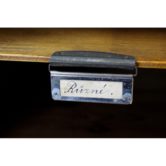 Image 1 of Vintage oak filing cabinet with shutters by Jerry, USA 1930