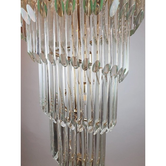 Image 1 of Vintage Murano glass waterfall chandelier, Italy