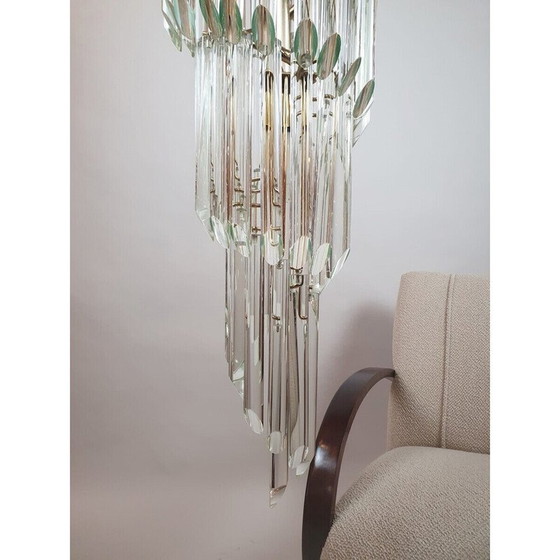 Image 1 of Vintage Murano glass waterfall chandelier, Italy