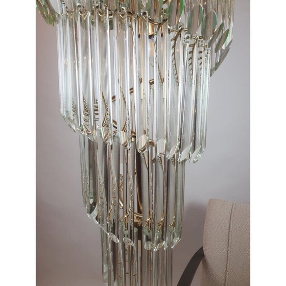 Image 1 of Vintage Murano glass waterfall chandelier, Italy