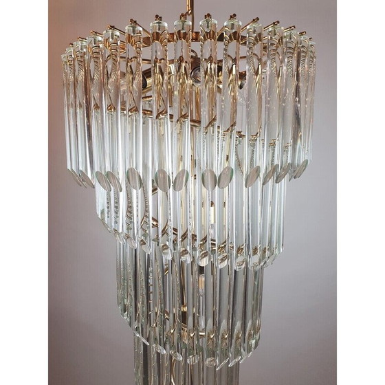 Image 1 of Vintage Murano glass waterfall chandelier, Italy