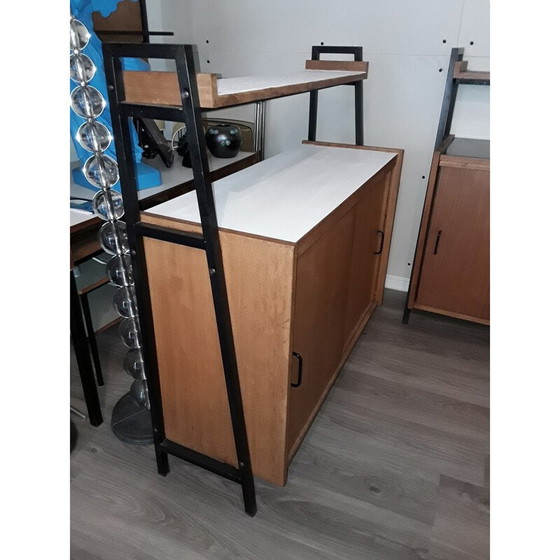 Image 1 of Vintage white startified buffet by Pierre Guariche, 1955