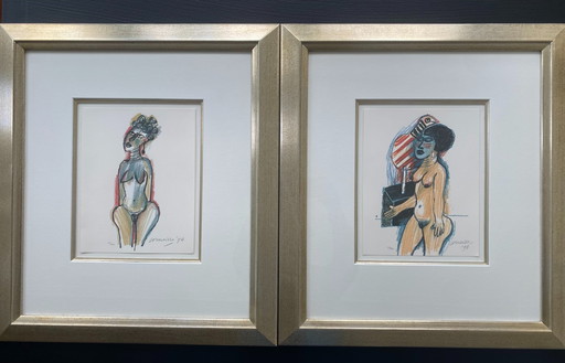 2x Corneille screen prints