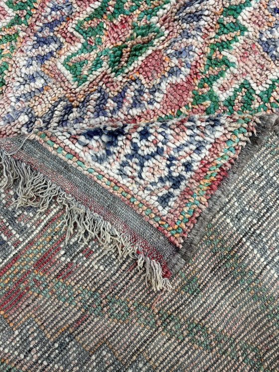 Image 1 of Vintage Moroccan Boujad Wool Rug 