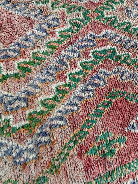 Image 1 of Vintage Moroccan Boujad Wool Rug 