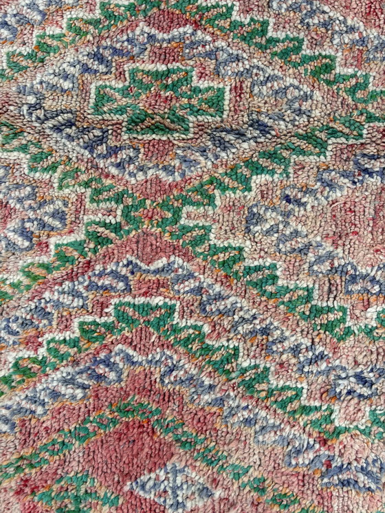 Image 1 of Vintage Moroccan Boujad Wool Rug 