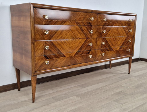 Milanese Art Deco Chest Of Drawers