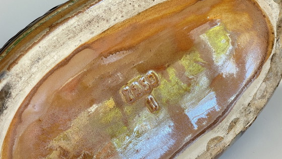 Image 1 of Fioriera Barbotine in ceramica smaltata vintage