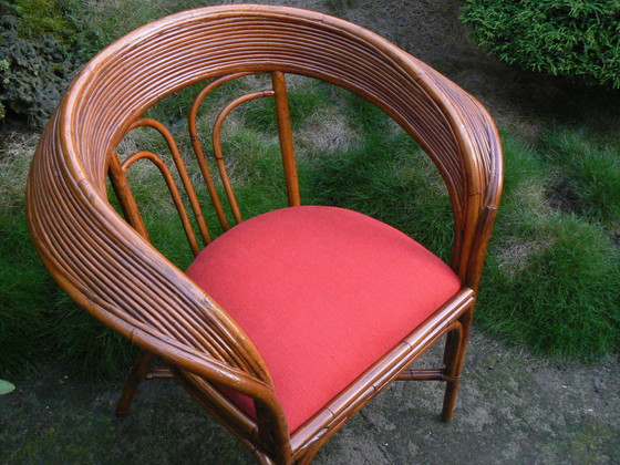 Image 1 of Sedia Manou vintage in rattan speciale anni '60/'70