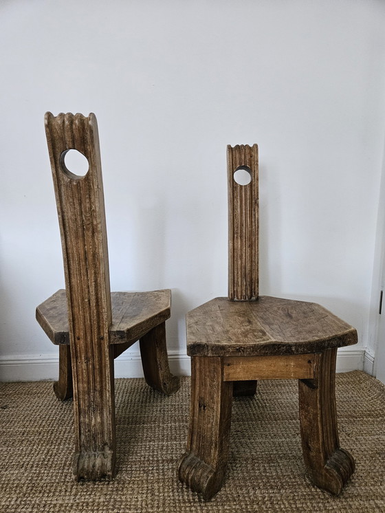 Image 1 of 2 Brutalist stools