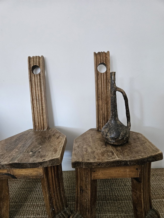 Image 1 of 2 Brutalist stools