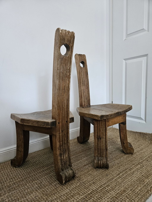 2 Brutalist stools