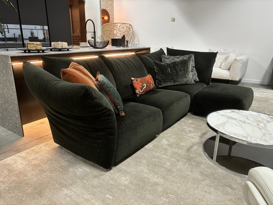 Image 1 of Edra " Standard " Modular Sofa 280-312Cm + Pouf 80X60Cm