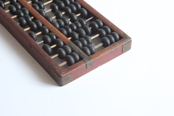 Image 1 of Chinese Huanghuali Wooden Suanpan Abacus, Ca 19Th