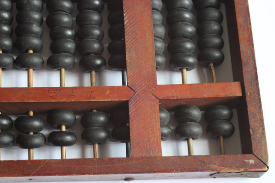 Image 1 of Chinese Huanghuali Wooden Suanpan Abacus, Ca 19Th