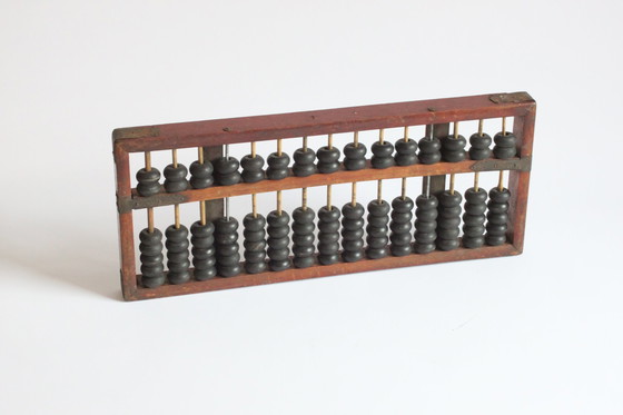 Image 1 of Chinese Huanghuali Wooden Suanpan Abacus, Ca 19Th