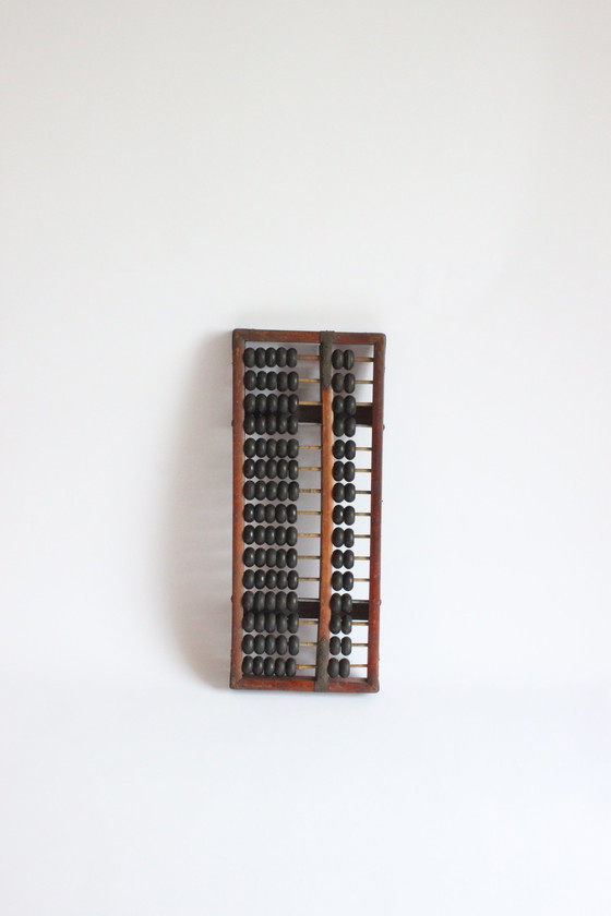 Image 1 of Chinese Huanghuali Wooden Suanpan Abacus, Ca 19Th