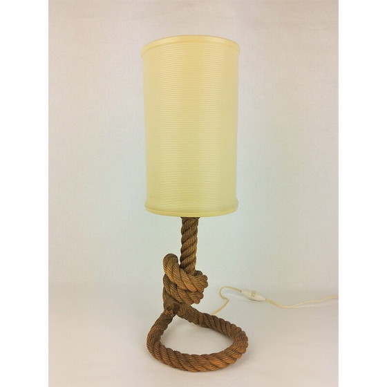 Image 1 of Vintage rope lamp by Audoux-Minet, 1950
