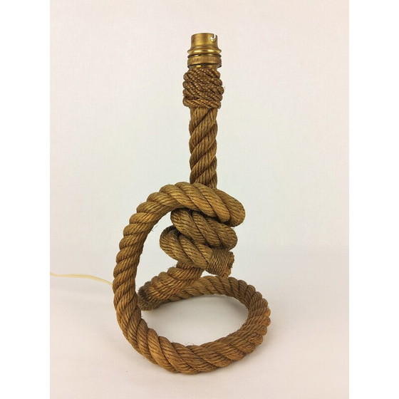 Image 1 of Vintage rope lamp by Audoux-Minet, 1950